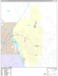 Apple Valley Wall Map Premium Style 2024